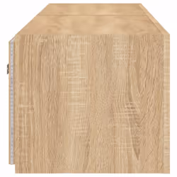 vidaXL TV Wall Cabinets with LED Lights Floating TV Unit 2 pcs Sonoma Oak - Additional view 9