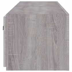 vidaXL TV Wall Cabinets with LED Lights Floating TV Unit 2 pcs Grey Sonoma - Additional view 9