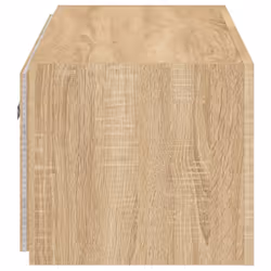 vidaXL TV Wall Cabinet with LED Lights Floating TV Unit TV Cabinet Sonoma Oak - Additional view 10