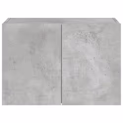 vidaXL TV Wall Cabinet with LED Lights Wall Mounted TV Units Concrete Grey - Additional view 7