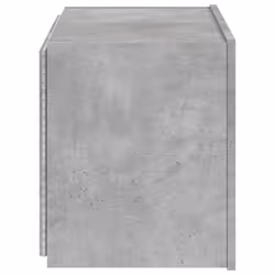 vidaXL TV Wall Cabinet with LED Lights Wall Mounted TV Units Concrete Grey - Additional view 8