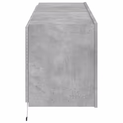 vidaXL TV Wall Cabinets with LED Lights Floating TV Unit 2 pcs Concrete Grey - Additional view 8