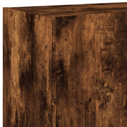vidaXL TV Wall Cabinets with LED Lights Floating TV Unit 2 pcs Smoked Oak - Additional view 10