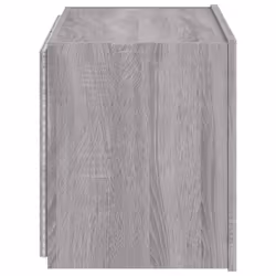 vidaXL TV Wall Cabinet with LED Lights Floating TV Unit TV Cabinet Grey Sonoma - Additional view 8