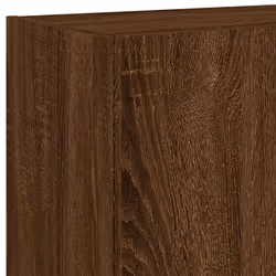 vidaXL TV Wall Cabinets with LED Lights Wall Mounted TV Units 2 pcs Brown Oak - Additional view 10