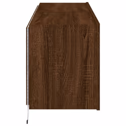 vidaXL TV Wall Cabinets with LED Lights Wall Mounted TV Units 2 pcs Brown Oak - Additional view 8
