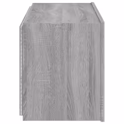vidaXL TV Wall Cabinet with LED Lights Floating TV Unit TV Cabinet Grey Sonoma - Additional view 9