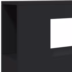 vidaXL LED Headboard Bed Header Bedroom Storage Bed Headboard Engineered Wood - black, 100 x 103.5 cm - Additional view 8