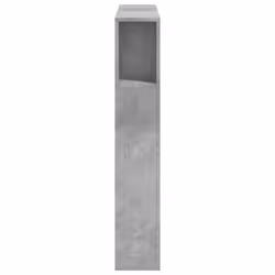 vidaXL LED Headboard Bed Header Bedroom Storage Bed Headboard Engineered Wood - concrete grey, 100 x 103.5 cm - Additional view 6