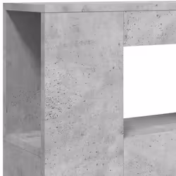 vidaXL LED Headboard Bed Header Bedroom Storage Bed Headboard Engineered Wood - concrete grey, 100 x 103.5 cm - Additional view 8