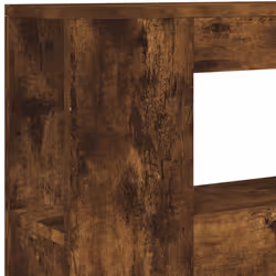 vidaXL LED Headboard Bed Header Bedroom Storage Bed Headboard Engineered Wood - smoked oak, 100 x 103.5 cm - Additional view 8