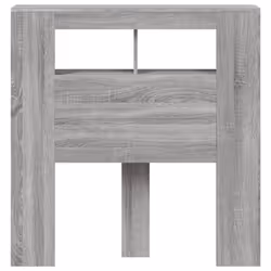 vidaXL LED Headboard Bed Header Bedroom Storage Bed Headboard Engineered Wood - grey sonoma, 100 x 103.5 cm - Additional view 5