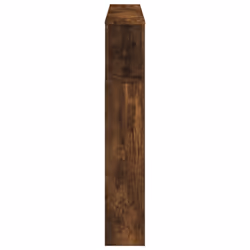vidaXL LED Headboard Bed Header Bedroom Storage Bed Headboard Engineered Wood - smoked oak, 140 x 103.5 cm - Additional view 6