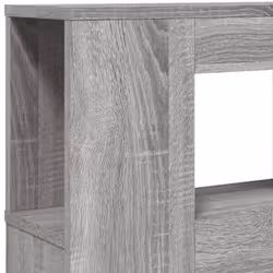 vidaXL LED Headboard Bed Header Bedroom Storage Bed Headboard Engineered Wood - grey sonoma, 140 x 103.5 cm - Additional view 8