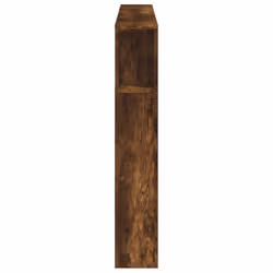 vidaXL LED Headboard Bed Header Bedroom Storage Bed Headboard Engineered Wood - smoked oak, 160 x 18.5 x 103.5 cm - Additional view 6