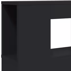 vidaXL LED Headboard Bed Header Bedroom Storage Bed Headboard Engineered Wood - black, 180 x 103.5 cm - Additional view 8