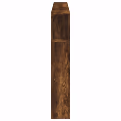 vidaXL LED Headboard Bed Header Bedroom Storage Bed Headboard Engineered Wood - smoked oak, 180 x 103.5 cm - Additional view 6