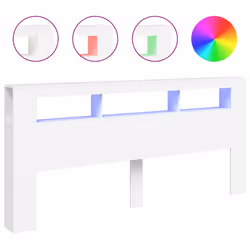 VidaXL 837372, White, Wood, 2200 mm, 103.5 cm, 185 mm