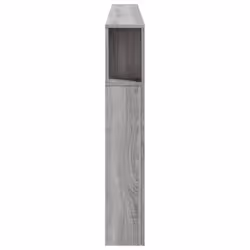 vidaXL LED Headboard Bed Header Bedroom Storage Bed Headboard Engineered Wood - grey sonoma, 220 x 103.5 cm - Additional view 6