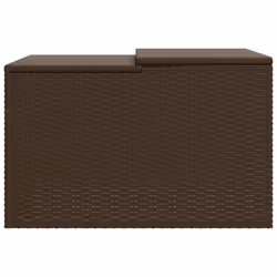 vidaXL Robot Mower Garage Lawnmower Garage Mower Carport Brown Poly Rattan - Additional view 5