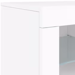 vidaXL Sideboard with LED Lights Cupboard Highboard Storage Cabinet Black - white - Additional view 9