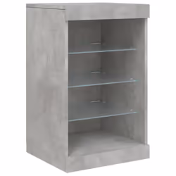 vidaXL Sideboard with LED Lights Cupboard Highboard Storage Buffet Cabinet - concrete grey - Additional view 10