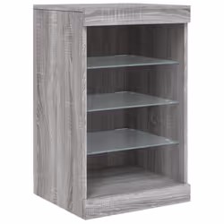 vidaXL Sideboard with LED Lights Cupboard Highboard Storage Buffet Cabinet - grey sonoma - Additional view 10