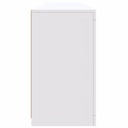 vidaXL Sideboard with LED Lights Cupboard Highboard Storage Cabinet Smoked Oak - white - Additional view 6