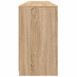 vidaXL Sideboard with LED Lights Cupboard Highboard Storage Cabinet Smoked Oak - sonoma oak - Additional view 6