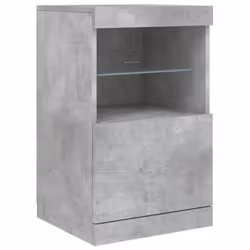 vidaXL Sideboard with LED Lights Home Cupboard Side Cabinet Storage Highboard - concrete grey - Additional view 10