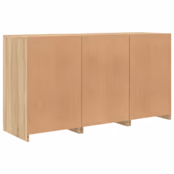 vidaXL Sideboard with LED Lights Home Cupboard Side Cabinet Storage Highboard - sonoma oak - Additional view 7