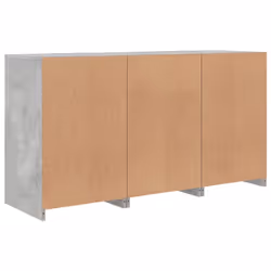 vidaXL Sideboard with LED Lights Home Cupboard Side Cabinet Storage Highboard - concrete grey - Additional view 7