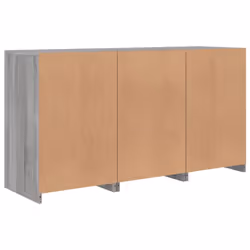 vidaXL Sideboard with LED Lights Home Cupboard Side Cabinet Storage Highboard - grey sonoma - Additional view 7