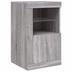vidaXL Sideboard with LED Lights Home Cupboard Side Cabinet Storage Highboard - grey sonoma - Additional view 8