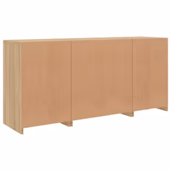 vidaXL Sideboard with LED Lights Home Cupboard Storage Side Cabinet Highboard - sonoma oak - Additional view 7