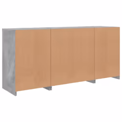 vidaXL Sideboard with LED Lights Home Cupboard Storage Side Cabinet Highboard - concrete grey - Additional view 7