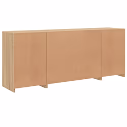 vidaXL Sideboard with LED Lights Home Cupboard Side Cabinet Storage Highboard - sonoma oak - Additional view 7