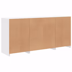 vidaXL Sideboard with LED Lights Cupboard Highboard Storage Cabinet Sonoma Oak - white - Additional view 7