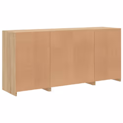 vidaXL Sideboard with LED Lights Cupboard Highboard Storage Cabinet Sonoma Oak - sonoma oak - Additional view 7