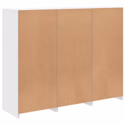 vidaXL Sideboards with LED Lights Cupboard 3 pcs Smoked Oak Engineered Wood - white - Additional view 9