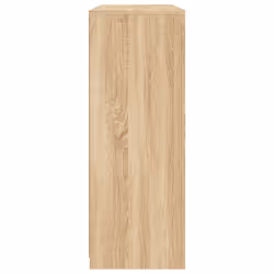 vidaXL Sideboards with LED Lights Cupboard 3 pcs Smoked Oak Engineered Wood - sonoma oak - Additional view 8