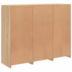 vidaXL Sideboards with LED Lights Cupboard 3 pcs Smoked Oak Engineered Wood - sonoma oak - Additional view 9
