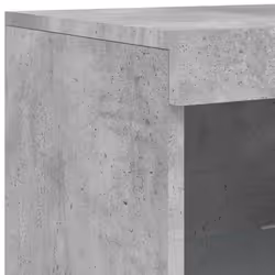 vidaXL Sideboards with LED Lights Cupboard 3 pcs Smoked Oak Engineered Wood - concrete grey - Additional view 10