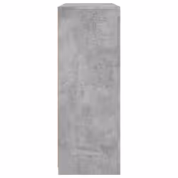 vidaXL Sideboards with LED Lights Cupboard 3 pcs Smoked Oak Engineered Wood - concrete grey - Additional view 8