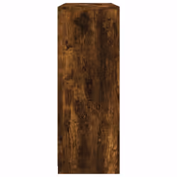 vidaXL Sideboards with LED Lights Cupboard 3 pcs Smoked Oak Engineered Wood - smoked oak - Additional view 8