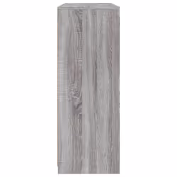 vidaXL Sideboards with LED Lights Cupboard 3 pcs Smoked Oak Engineered Wood - grey sonoma - Additional view 8