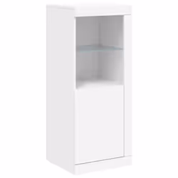 vidaXL Sideboards with LED Lights Cupboard 3 pcs Concrete Grey Engineered Wood - white - Additional view 7