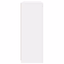 vidaXL Sideboards with LED Lights Cupboard 3 pcs Concrete Grey Engineered Wood - white - Additional view 8