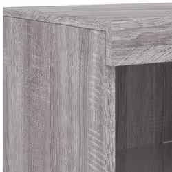 vidaXL Sideboards with LED Lights Cupboard 3 pcs Concrete Grey Engineered Wood - grey sonoma - Additional view 10