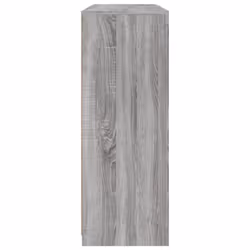 vidaXL Sideboards with LED Lights Cupboard 3 pcs Concrete Grey Engineered Wood - grey sonoma - Additional view 8